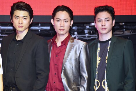 左から山本健太郎役の白洲迅、立花リョウ役の花沢将人、杉原和彦役の柾木玲弥。