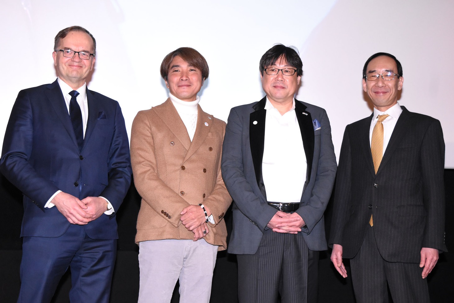 左からペッカ・ソイニ、橋本光二郎、渡井敏久、山本条太。