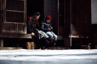 「よあけの焚き火」