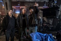 「アリータ：バトル・エンジェル」メイキング写真。