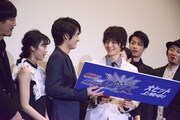 「ビルド NEW WORLD 仮面ライダークローズ」上映記念舞台挨拶の様子。