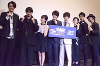 「ビルド NEW WORLD 仮面ライダークローズ」上映記念舞台挨拶の様子。