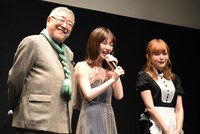 左から中尾彬、島崎遥香、益若つばさ。
