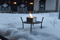 「雪の華」撮影にも使用された、ろうそくを使った灯り。