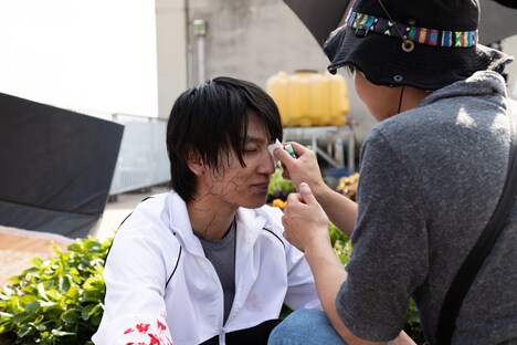 「がっこうぐらし！」メイキング写真