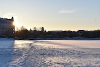 冬のヘルシンキの景色。