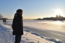 テルヴァサーリでの橋本光二郎。