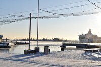 冬のマーケット広場。