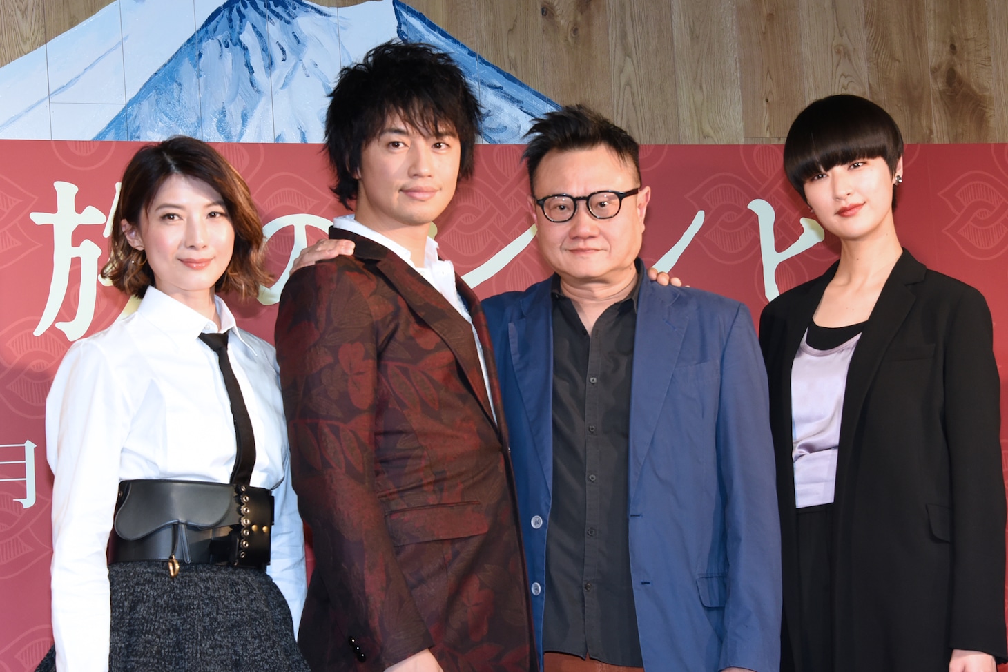 「家族のレシピ」キュリナリーシネマイベントの様子。左からジネット・アウ、斎藤工、エリック・クー、シシド・カフカ。