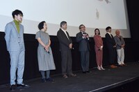 「ねことじいちゃん」完成披露の様子。