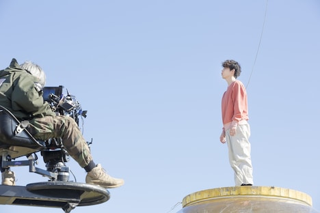 「あ、ハル」撮影中の菅田将暉。