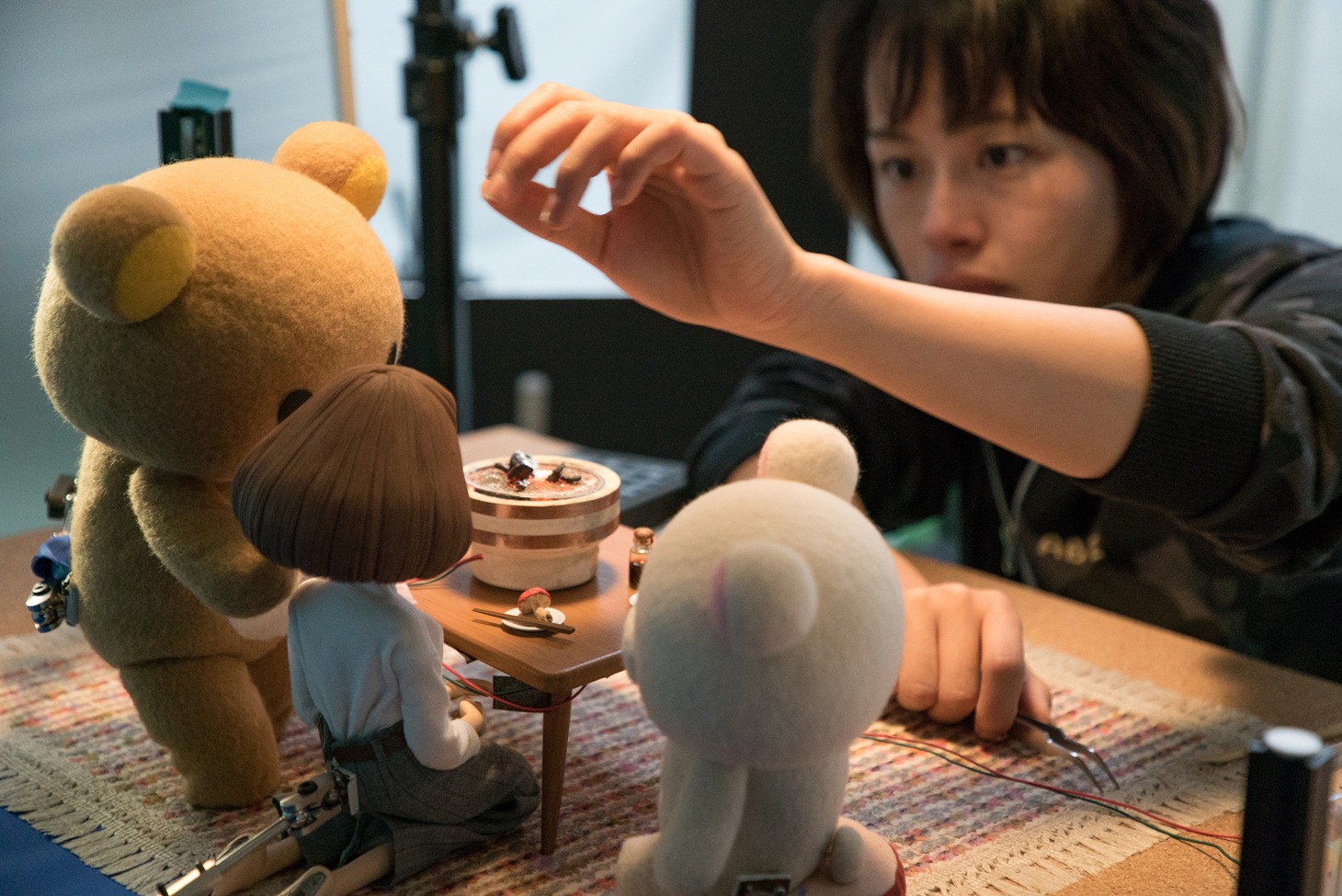 「リラックマとカオルさん」メイキングカット