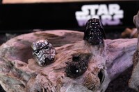 ダース・ベイダー（右）とストームトルーパー（左）の指輪。