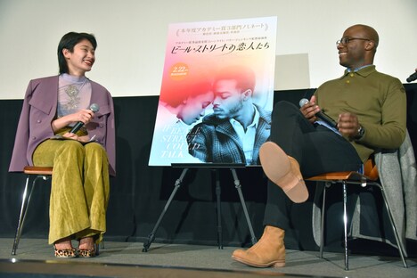 左からコムアイ、バリー・ジェンキンス。