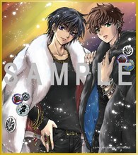 「コードギアス 復活のルルーシュ」来場者特典のCLAMP描き下ろしミニ色紙（第1週）。