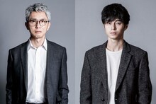 「連続ドラマW 悪党～加害者追跡調査～」より、左から松重豊演じる木暮正人、東出昌大演じる佐伯修一。