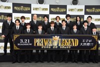 映画「PRINCE OF LEGEND」完成報告記者会見の様子。