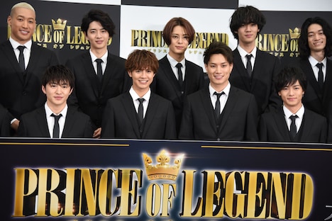 映画「PRINCE OF LEGEND」完成報告記者会見の様子。