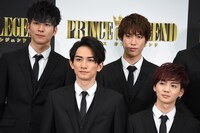映画「PRINCE OF LEGEND」完成報告記者会見の様子。