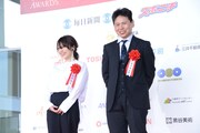 左から山田尚子、高坂希太郎。