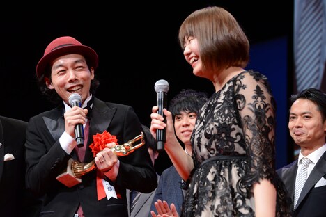 左から上田慎一郎、ふくだみゆき。