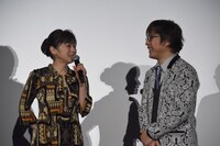 「フォルトゥナの瞳」初日舞台挨拶の様子。