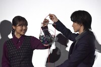 「フォルトゥナの瞳」初日舞台挨拶の様子。