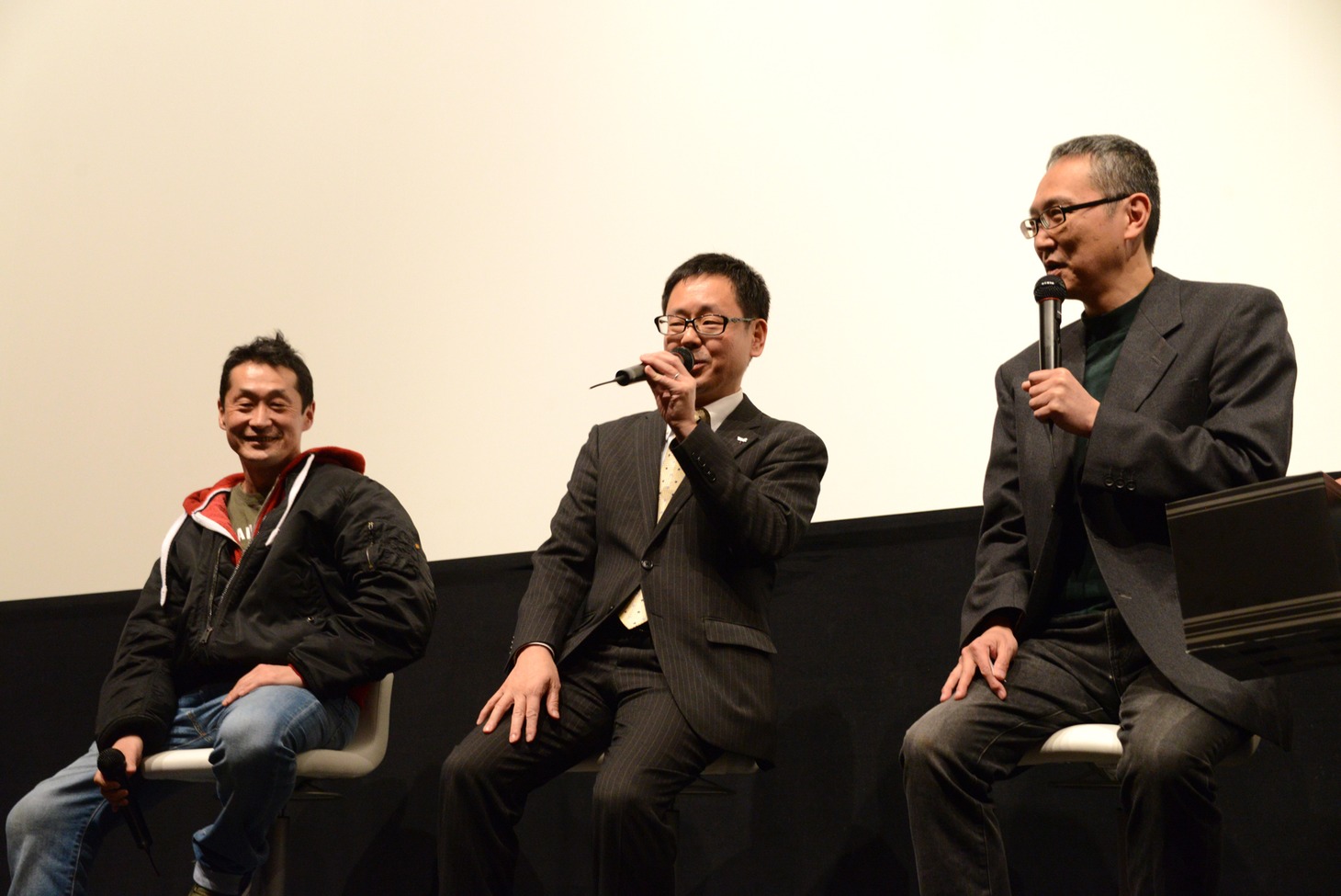 「仮面ライダーW FOREVER AtoZ／運命のガイアメモリ」リバイバル上映会の様子。