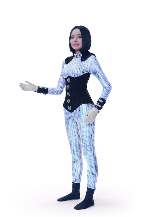 「麻雀放浪記2020」よりベッキー演じるアンドロイド・ユキ。