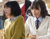 「東京喰種 トーキョーグール2（仮題）」より、木竜麻生演じる西野貴未（左）、森七菜演じる小坂依子（右）。