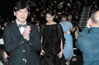 「あの日のオルガン」公開記念舞台挨拶の様子。