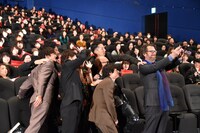 「サムライマラソン」舞台挨拶の様子。