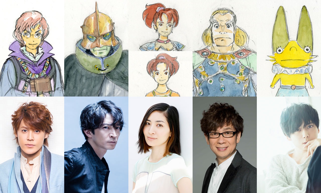 「二ノ国」キャスト陣。左から宮野真守、津田健次郎、坂本真綾、山寺宏一、梶裕貴。