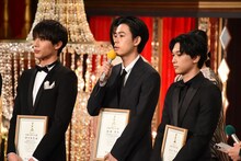 左から中川大志、成田凌、吉沢亮。