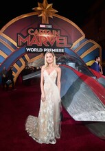 「キャプテン・マーベル」ワールドプレミアに登場したブリー・ラーソン。