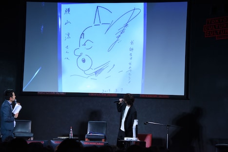 ゆでたまごが横山涼に贈った色紙。