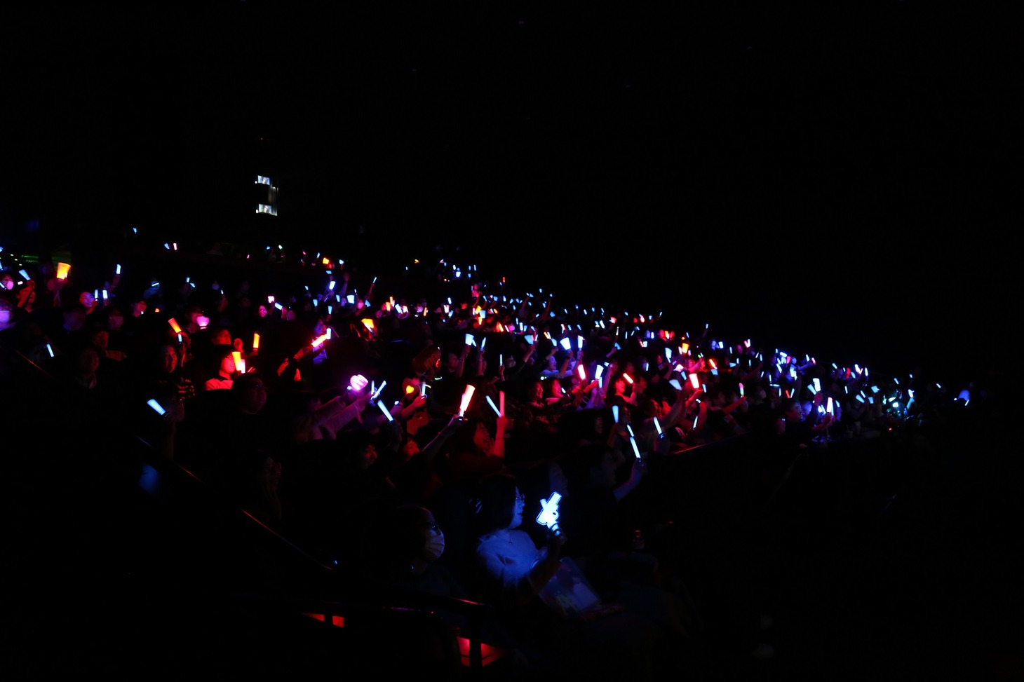 「劇場版シティーハンター <新宿プライベート・アイズ>」の“もっこり”かけ声応援上映会の様子。