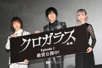 「クロガラス1」舞台挨拶付き上映会の様子。