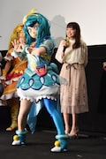 名乗りに合わせてポーズを取るキュアミルキー。