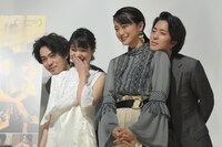 「愛がなんだ」完成披露上映会の様子。