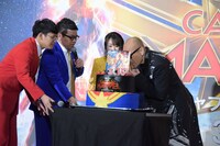 「キャプテン・マーベル」ジャパンプレミアの様子。