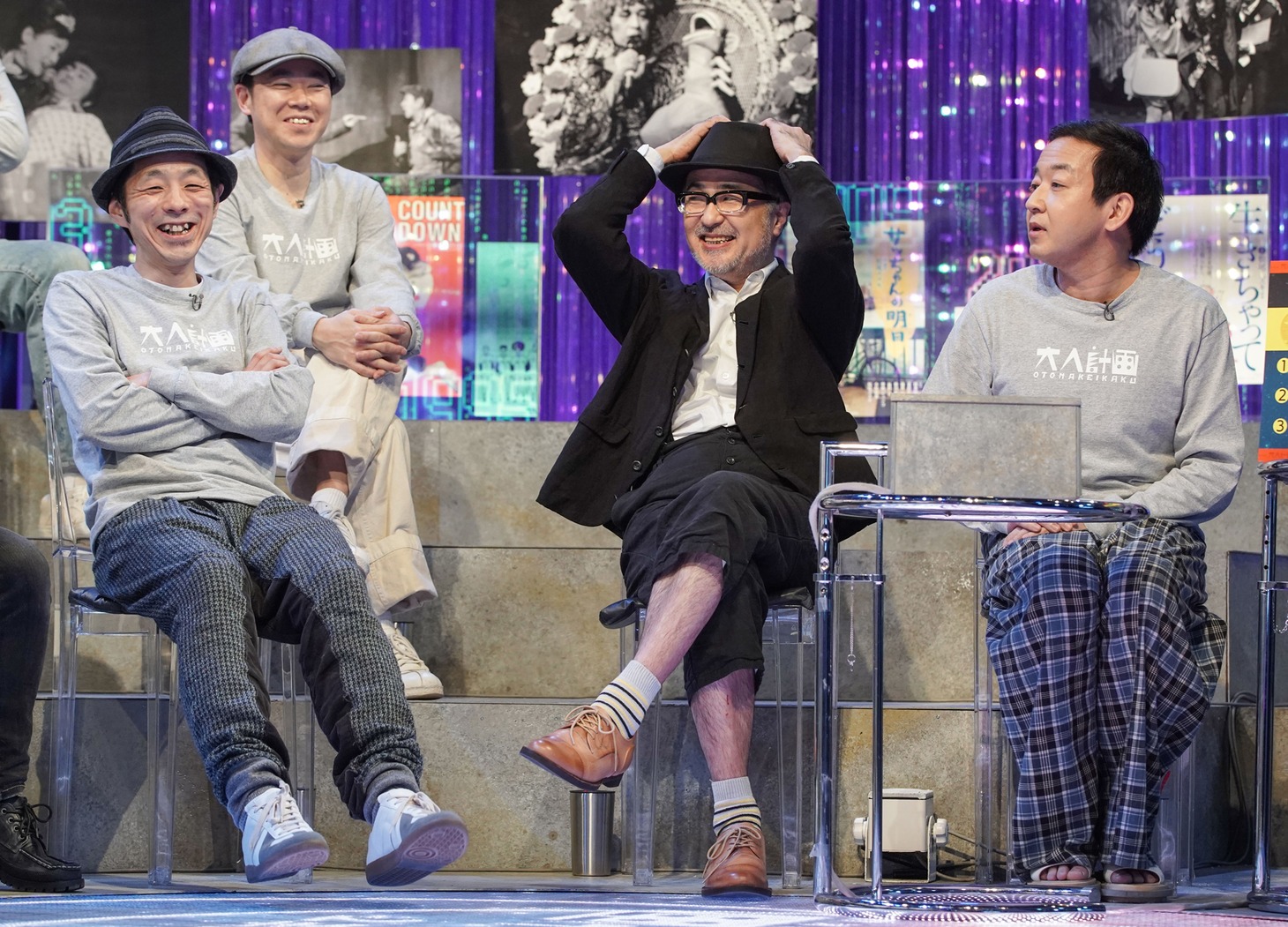 「朝まで『大人計画テレビ』～松尾スズキと25人の仲間たち～」収録の様子。