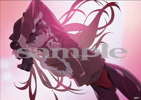 「エヴァンゲリオンイラスト集 2007-2017」複製画展で展示されるイラストのサンプル。