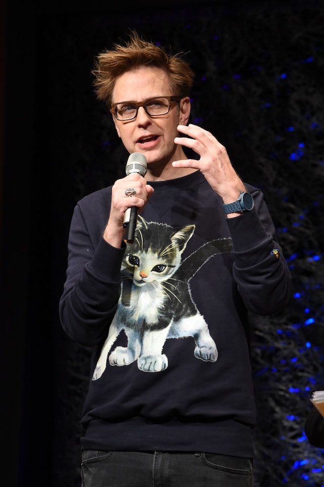 2017年4月、「ガーディアンズ・オブ・ギャラクシー：リミックス」アジア合同記者会見に出席したジェームズ・ガン。