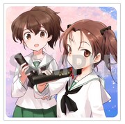 第1週入場特典の島田フミカネ描き下ろしミニ色紙。