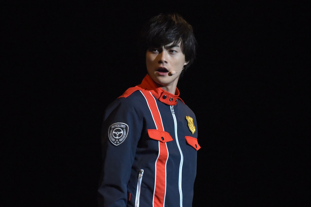 アクションショーにて、結木滉星演じる朝加圭一郎。 - ルパパト