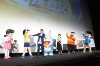 「映画ドラえもん のび太の月面探査記」大ヒット御礼舞台挨拶の様子。
