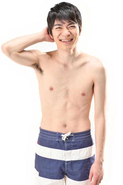 小野田真役の佐々木道成。