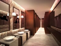 グランドシネマサンシャイン4階女性用トイレのイメージ。