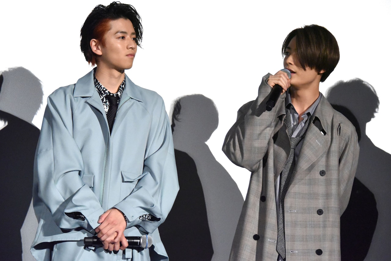 左から飯島寛騎、塩野瑛久。 - 「プリレジェ」片寄涼太らが白石